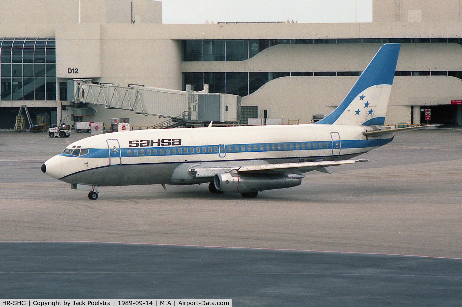 HR-SHG, 1968 Boeing 737-214 C/N 19921, HR-SHG at Miami airport