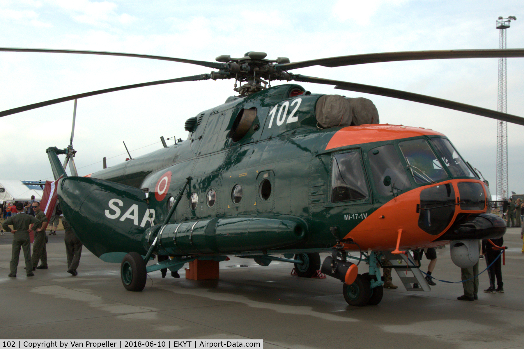 102, Mil Mi-17-1V Hip-H C/N 95062, Latvian Air Force Mil Mi-17-1V Hip-H SAR helicopter