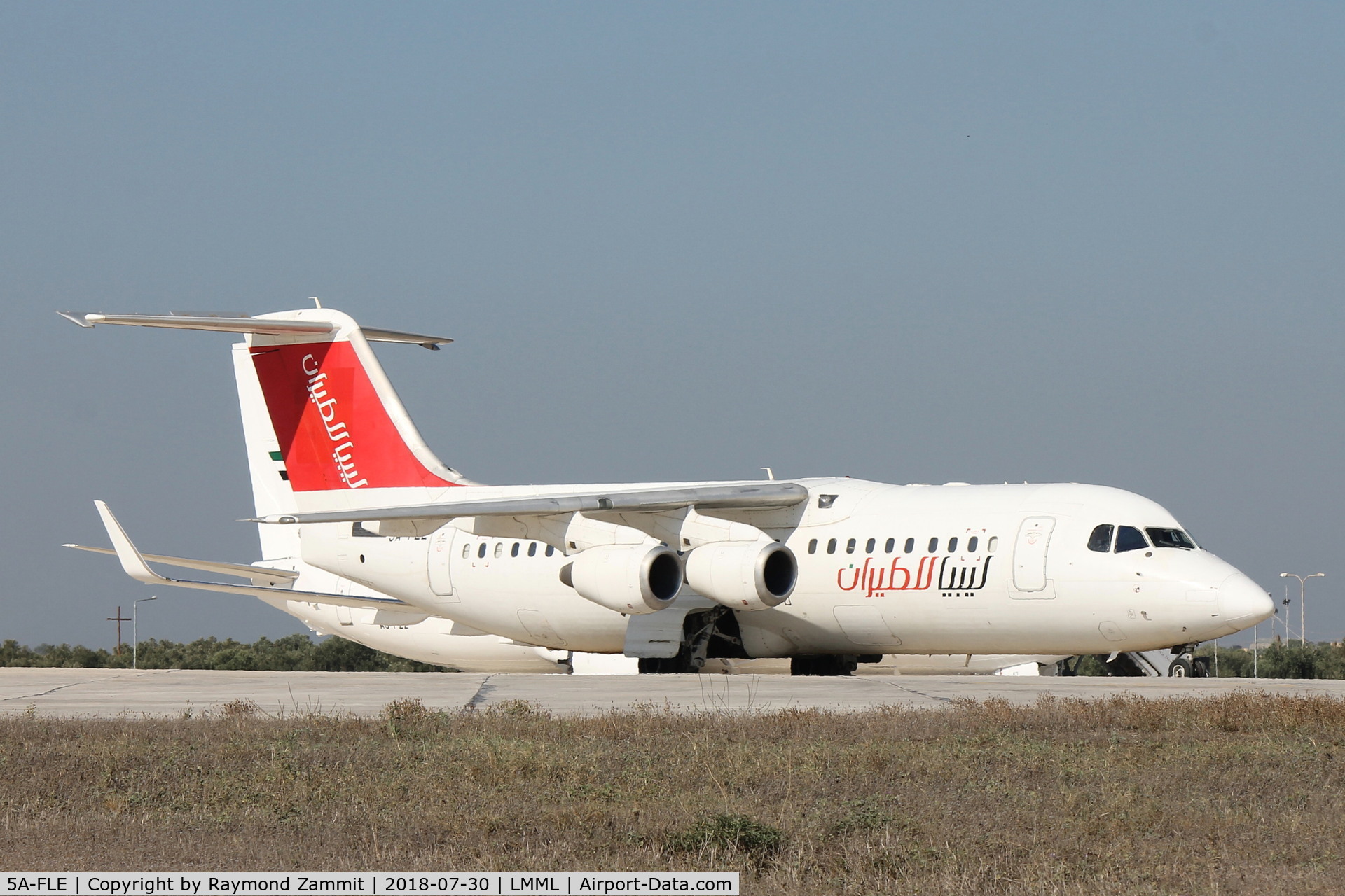 5A-FLE, 2001 British Aerospace Avro 146-RJ100 C/N E3382, Bae 146-RJ100 5A-FLE Air Libya
