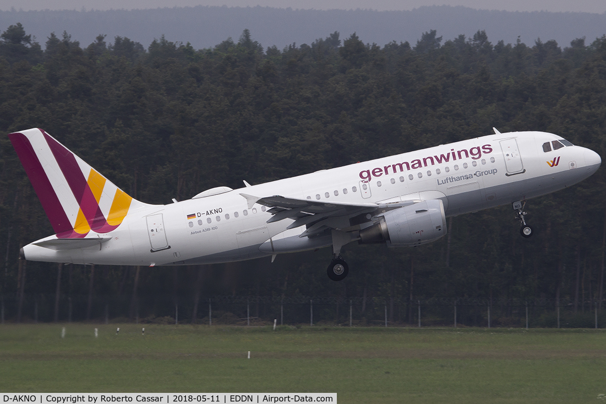 D-AKNO, 1999 Airbus A319-112 C/N 1147, Nurnberg Airport