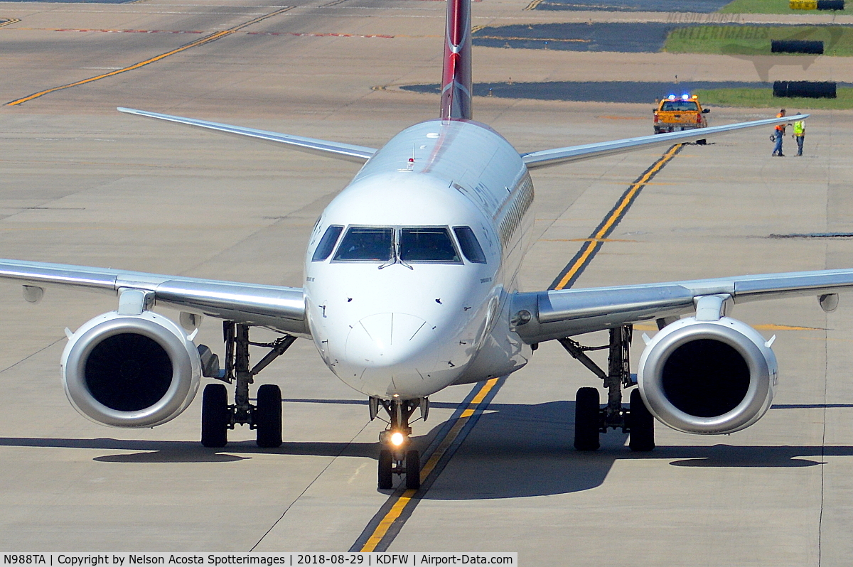 N988TA, 2010 Embraer ERJ-190-100 IGW 190AR C/N 19000399, SAL > DFW