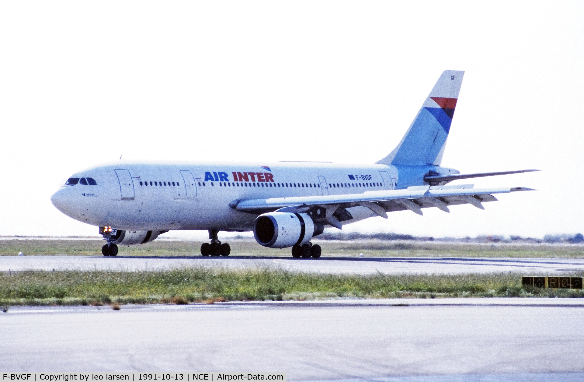 F-BVGF, 1975 Airbus A300B2-1C C/N 13, Nice 13.10.1991