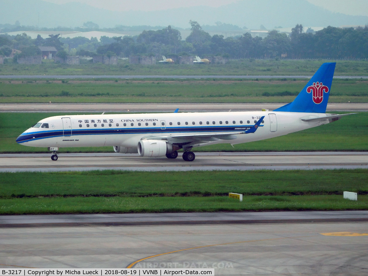 B-3217, 2013 Embraer 190LR (ERJ-190-100LR) C/N 19000605, At Hanoi