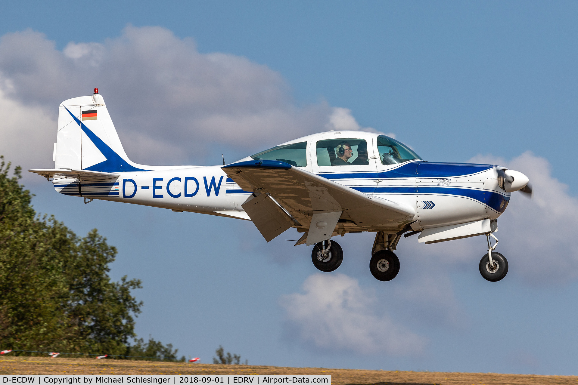 D-ECDW, 1966 Aero Commander 200D C/N 368, D-ECDW - Aero Commander 200D  @ Airfield EDRV - Wershofen/Eifel