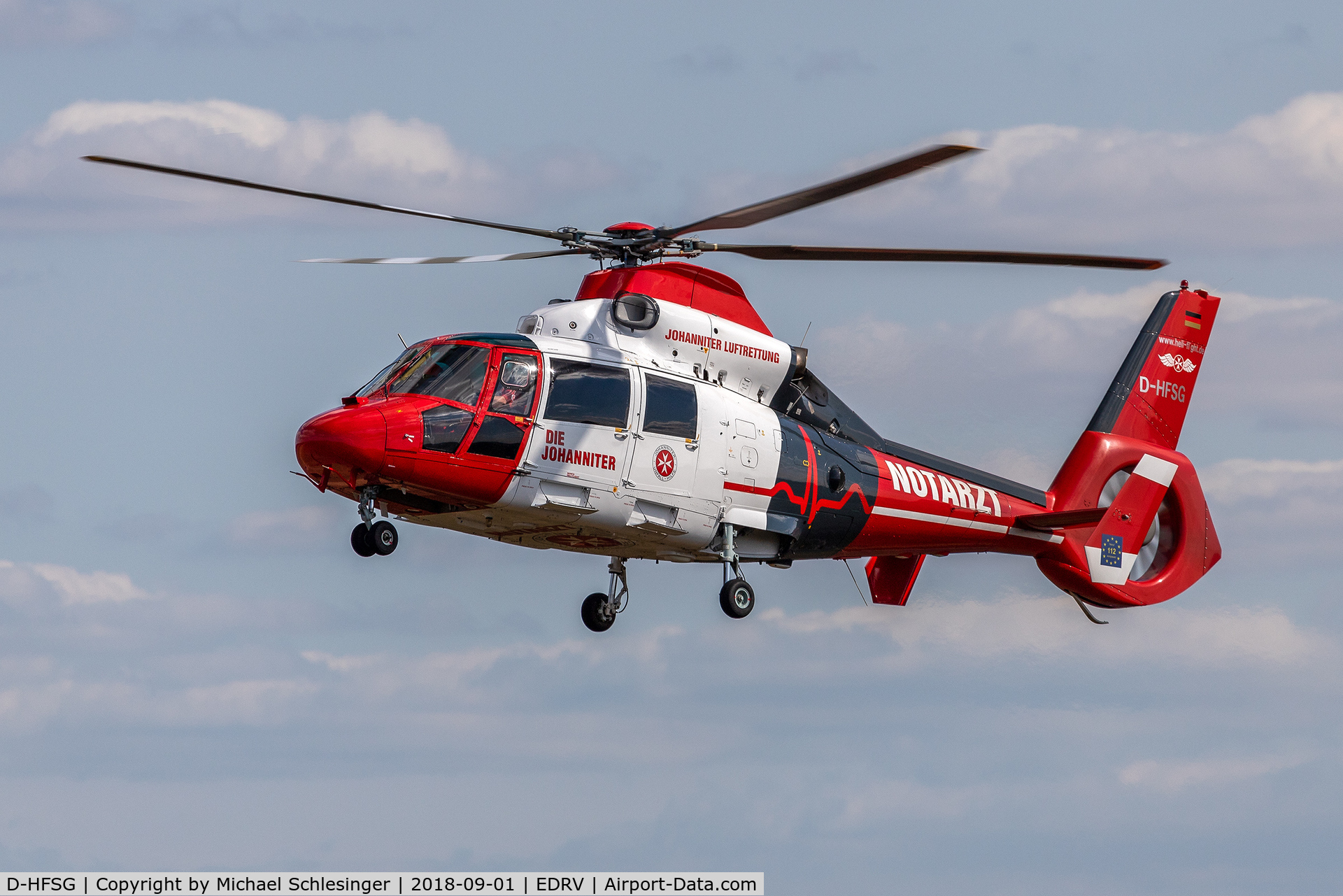 D-HFSG, 2003 Eurocopter AS-365N-3 Dauphin 2 C/N 6649, D-HFSG - Aérospatiale SA 365N3 Dauphin II - Heli-Flight (Air Rescue Nürburgring)