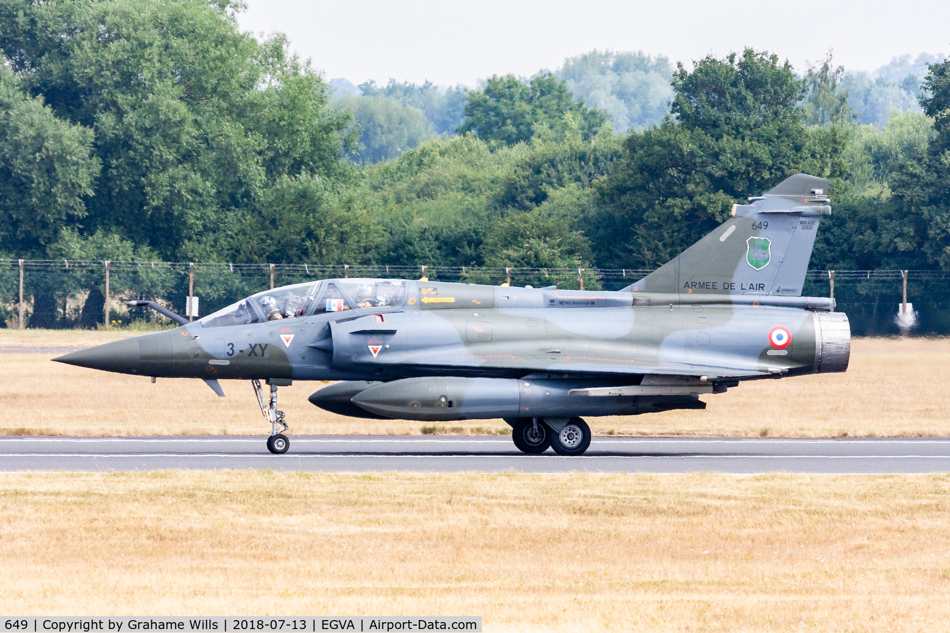 649, Dassault Mirage 2000D C/N 465, Dassault Mirage 2000D 649/3-XY Couteau Delta EC03.003 French AF, Fairford 13/7/18