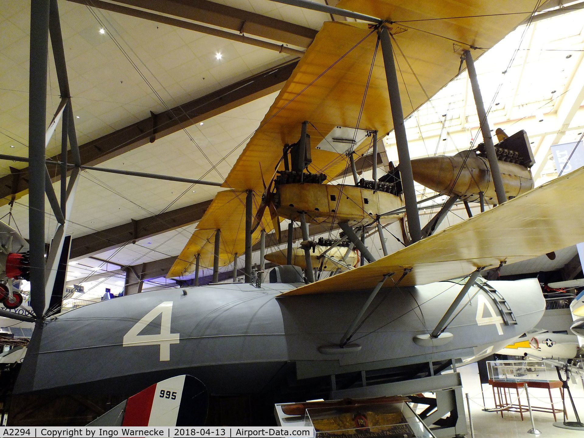 A2294, 1919 Curtiss NC.4 C/N Not found A2294, Curtiss NC-4 at the NMNA, Pensacola