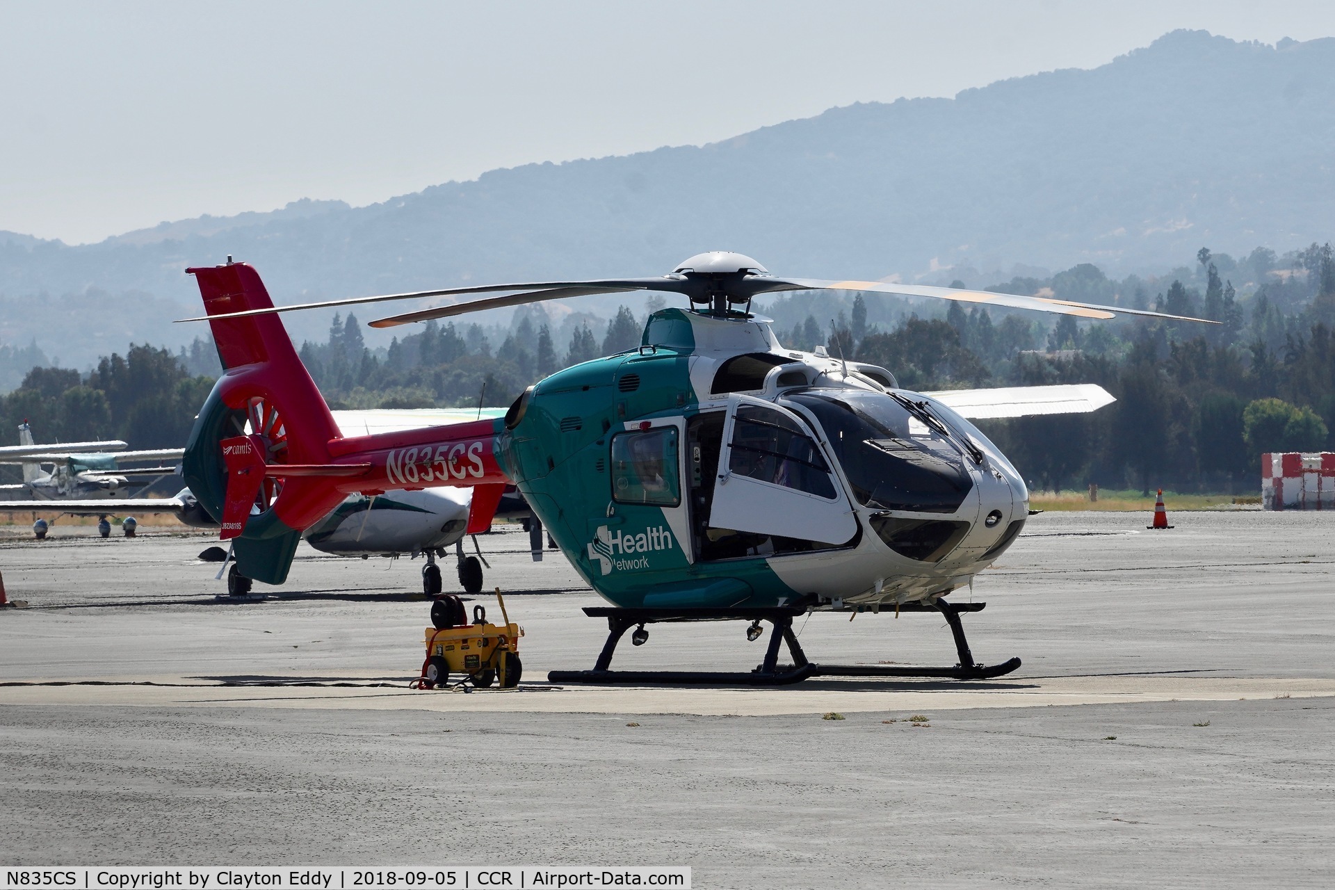 N835CS, 2012 Eurocopter EC-135P-2+ C/N 1091, Buchanan Field Concord California 2018.