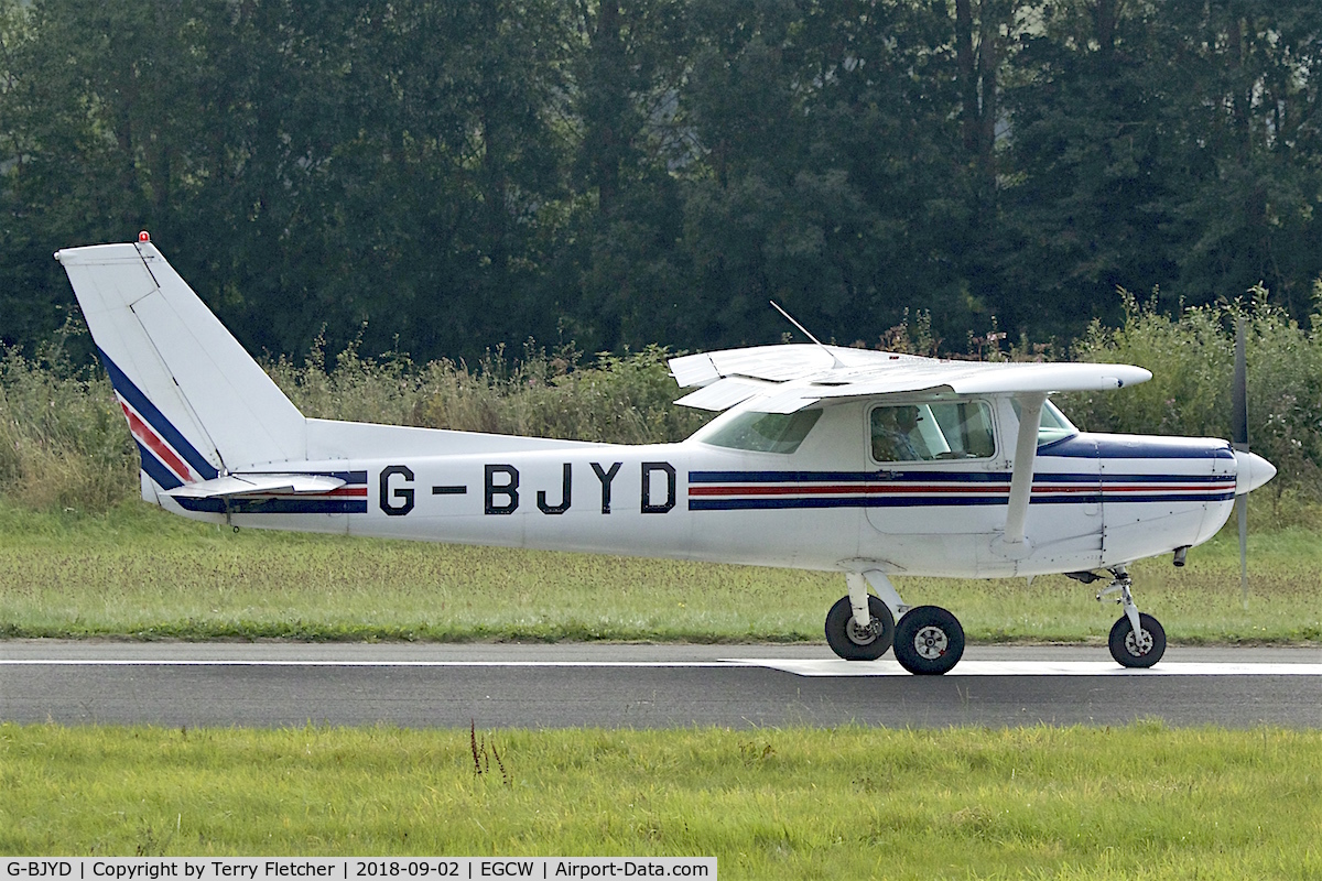 G-BJYD, 1982 Reims F152 C/N 1915, At Mid-Wales Airport , Welshpool