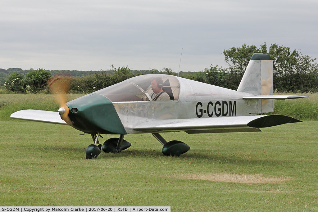 G-CGDM, 2009 Sonex Sonex C/N PFA 337-14761, Sonex Sonex now resident at Fishburn Airfield, UK. June 20th 2017.