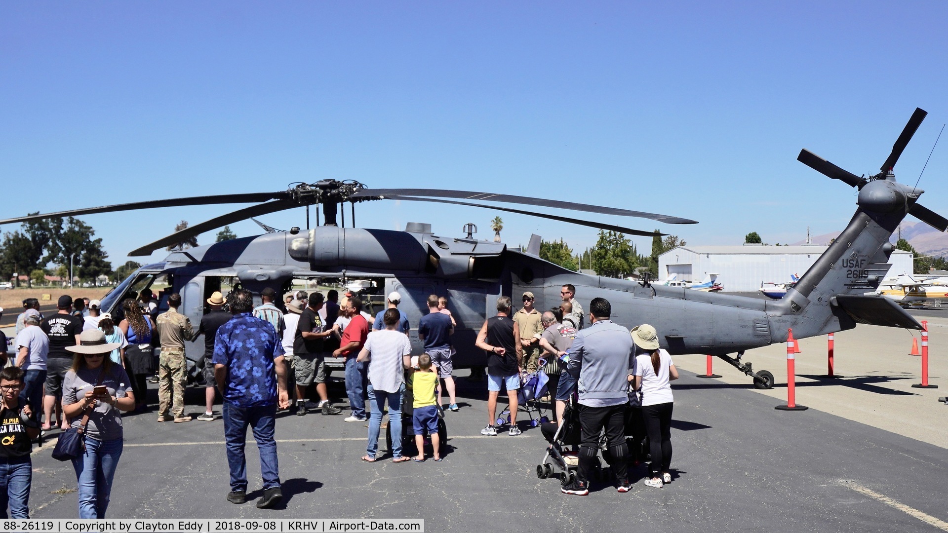 88-26119, 1988 Sikorsky HH-60G Pave Hawk C/N 70-1339, Reid-Hillview Airport California 2018.