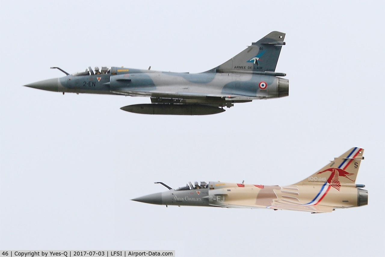 46, Dassault Mirage 2000-5F C/N 213, Dassault Mirage 2000-5F, Flight over St Dizier-Robinson Air Base 113 (LFSI)