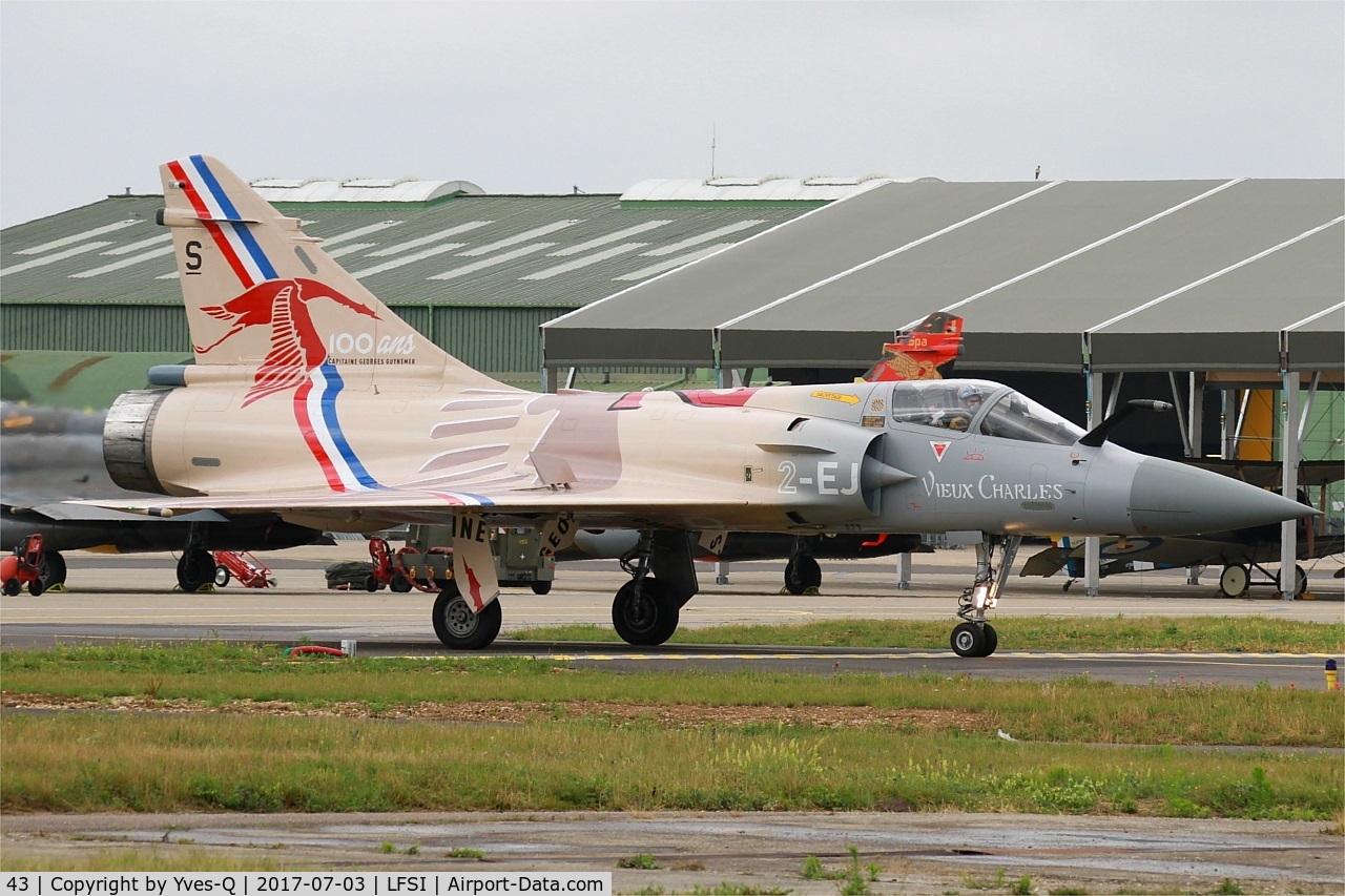 43, Dassault Mirage 2000-5F C/N 43, Dassault Mirage 2000-5F, Taxiing to rwy 29, St Dizier-Robinson Air Base 113 (LFSI)