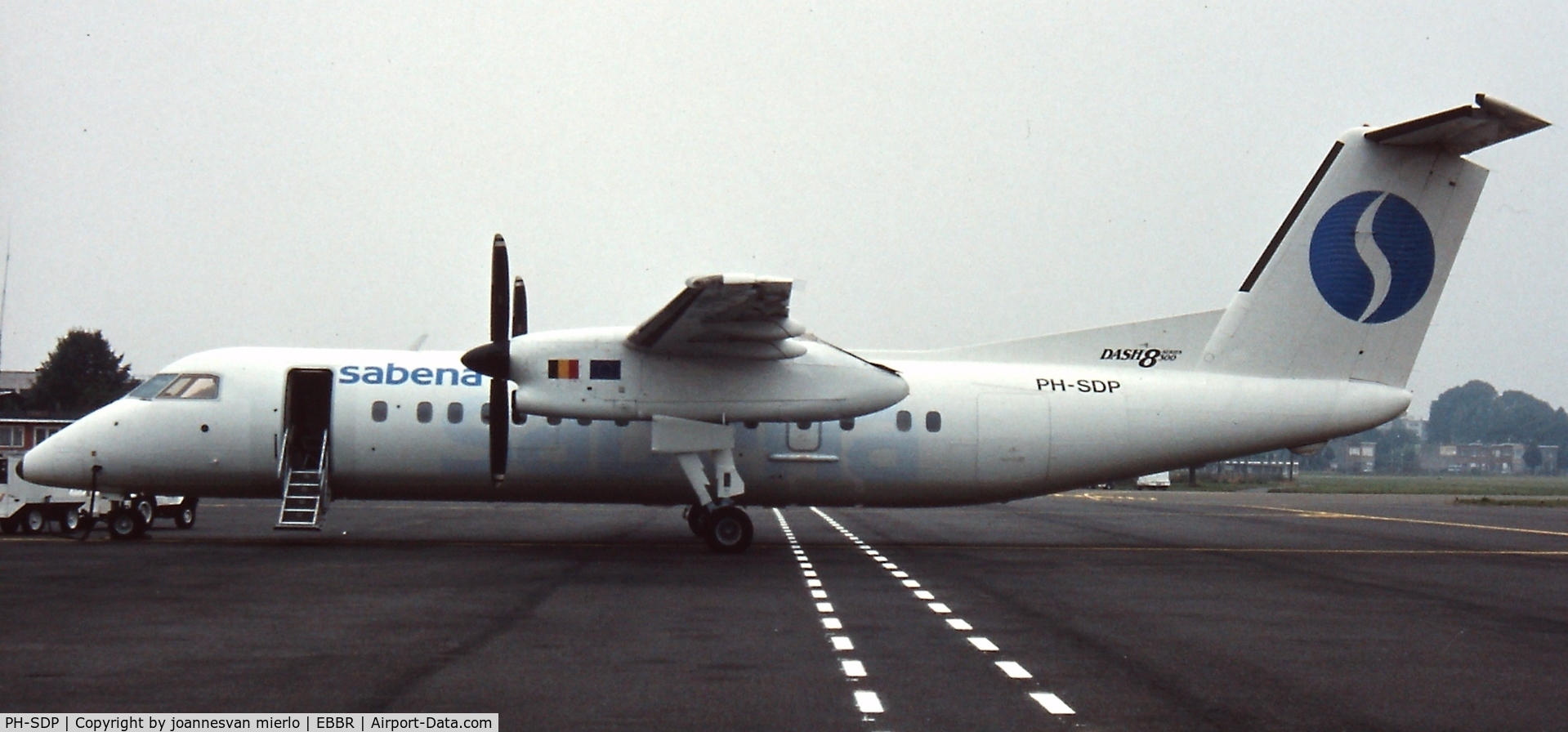 PH-SDP, 1991 De Havilland Canada DHC-8-311 Dash 8 C/N 300, LSD BY SABENA'80s