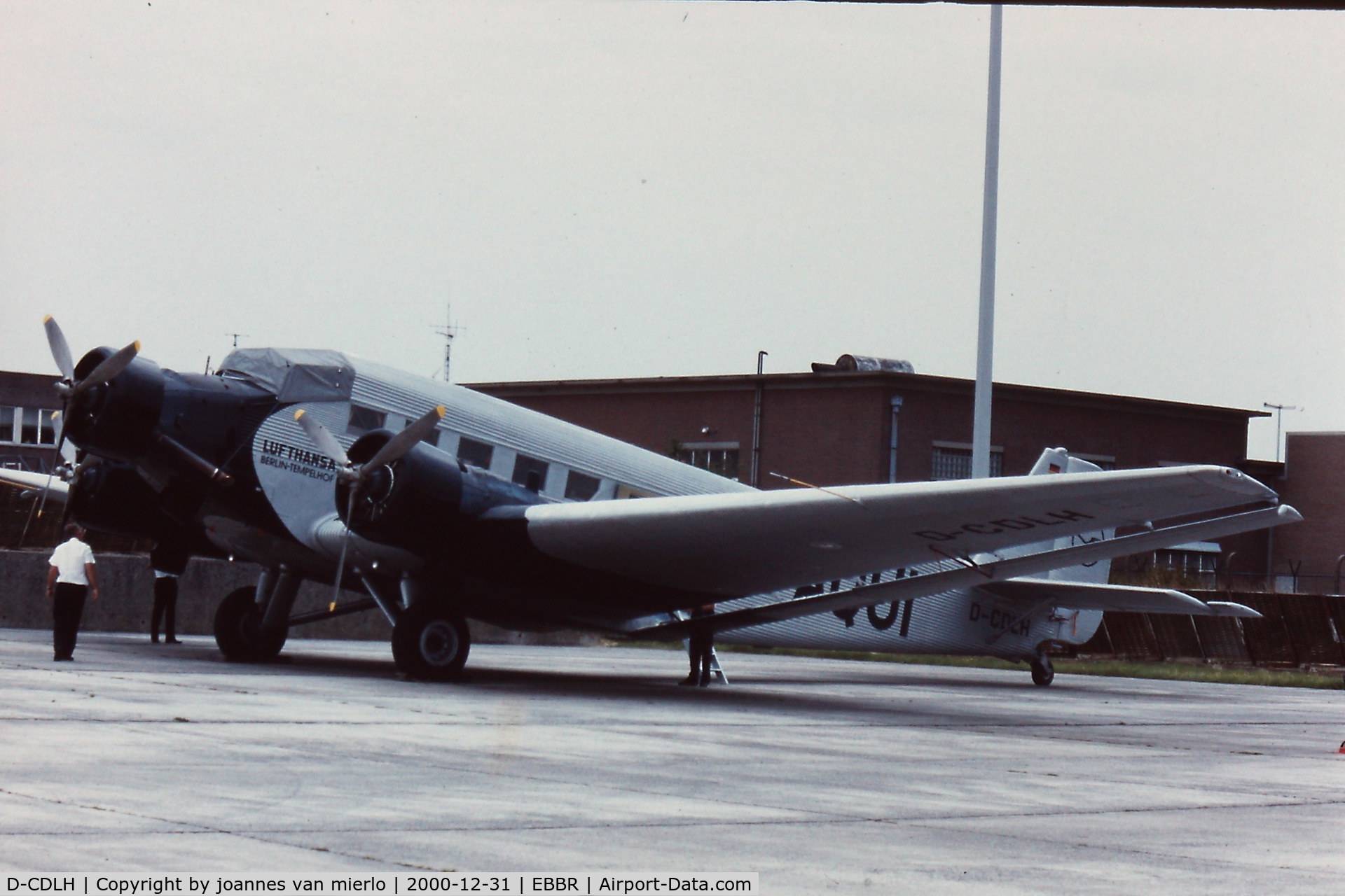 D-CDLH, 1936 Junkers Ju-52/3m C/N 130714, EBBR G.A. '90s