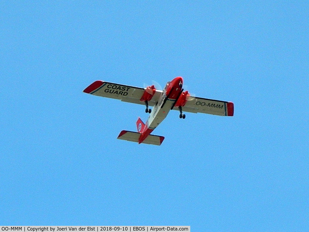 OO-MMM, 1975 Britten-Norman BN-2A-21 Islander C/N 468, Moments before touchdown rwy 26