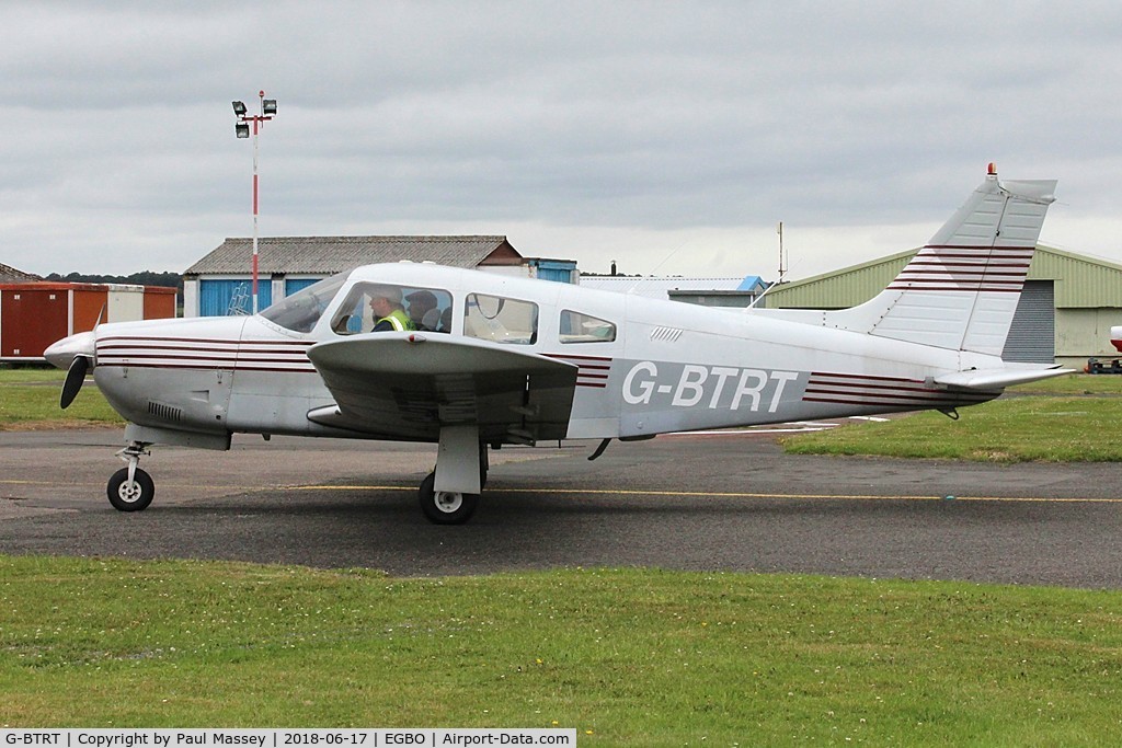 G-BTRT, 1975 Piper PA-28R-200 Cherokee Arrow C/N 28R-7535270, Project Propeller Day. Ex:-N1189X.