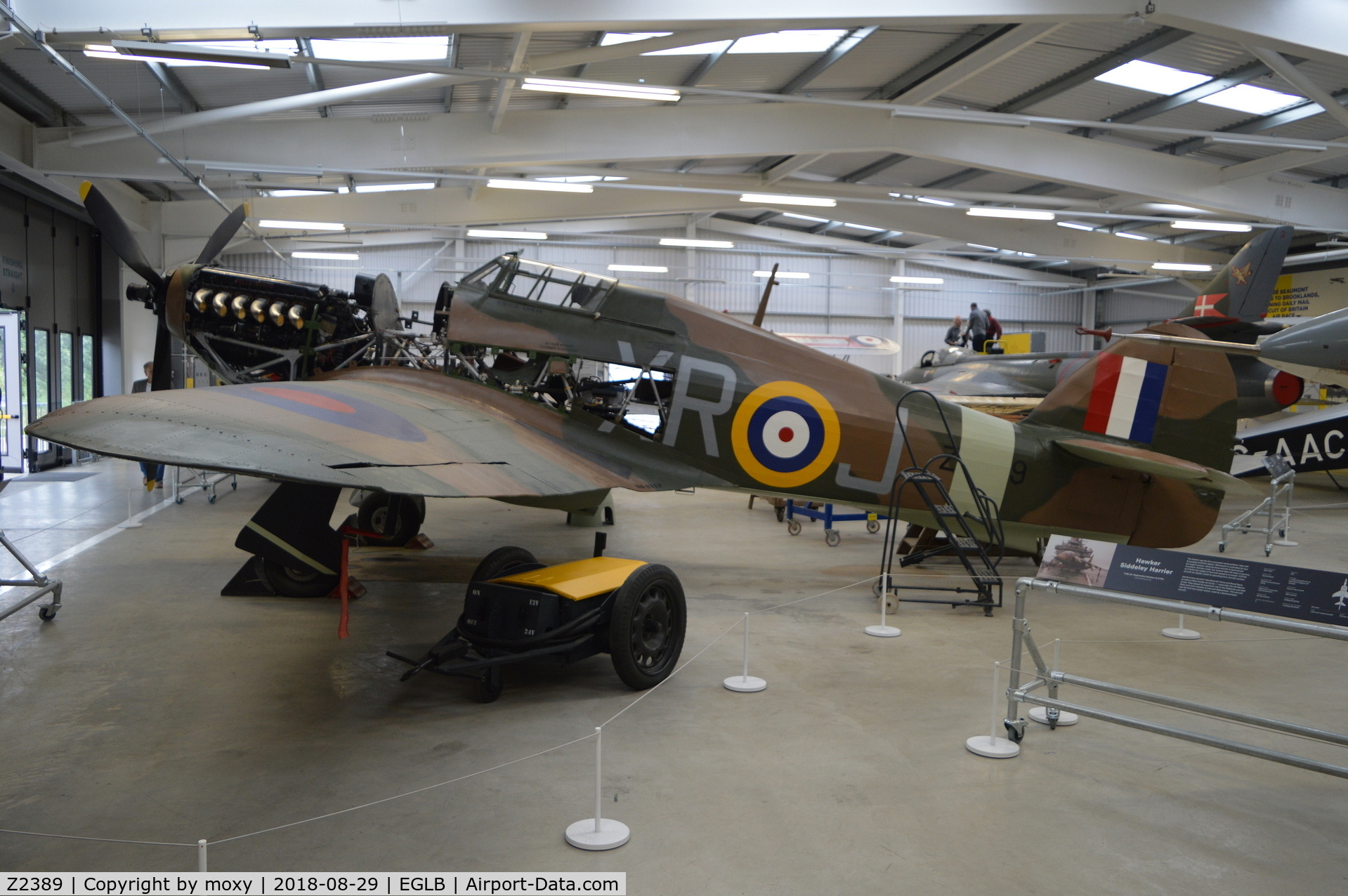 Z2389, 1940 Hawker Hurricane IIA C/N Not found Z2389, Hawker Hurricane IIA at Brooklands.