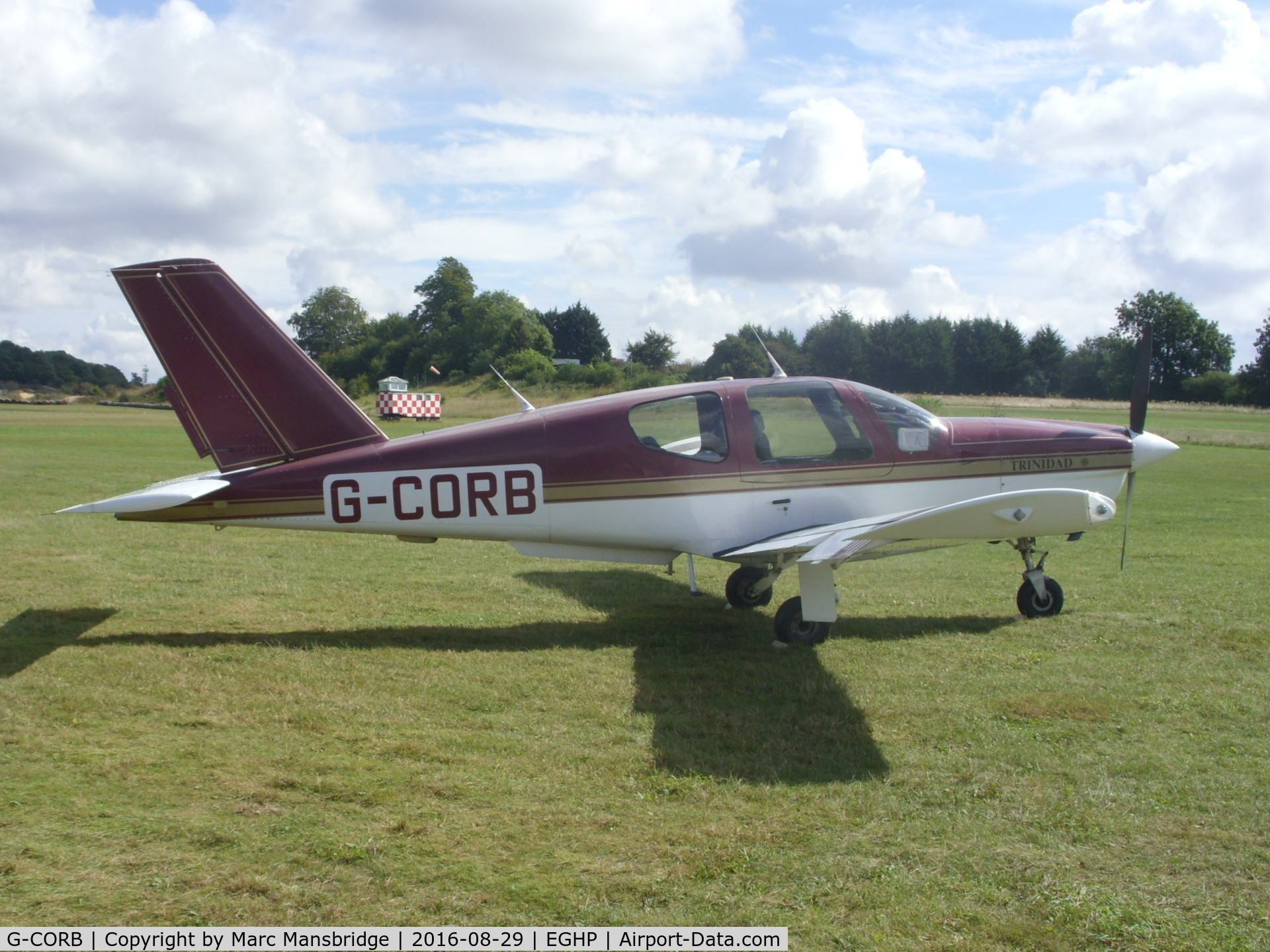 G-CORB, 1990 Socata TB-20 Trinidad C/N 1178, Visiting Popham airfield EGHP