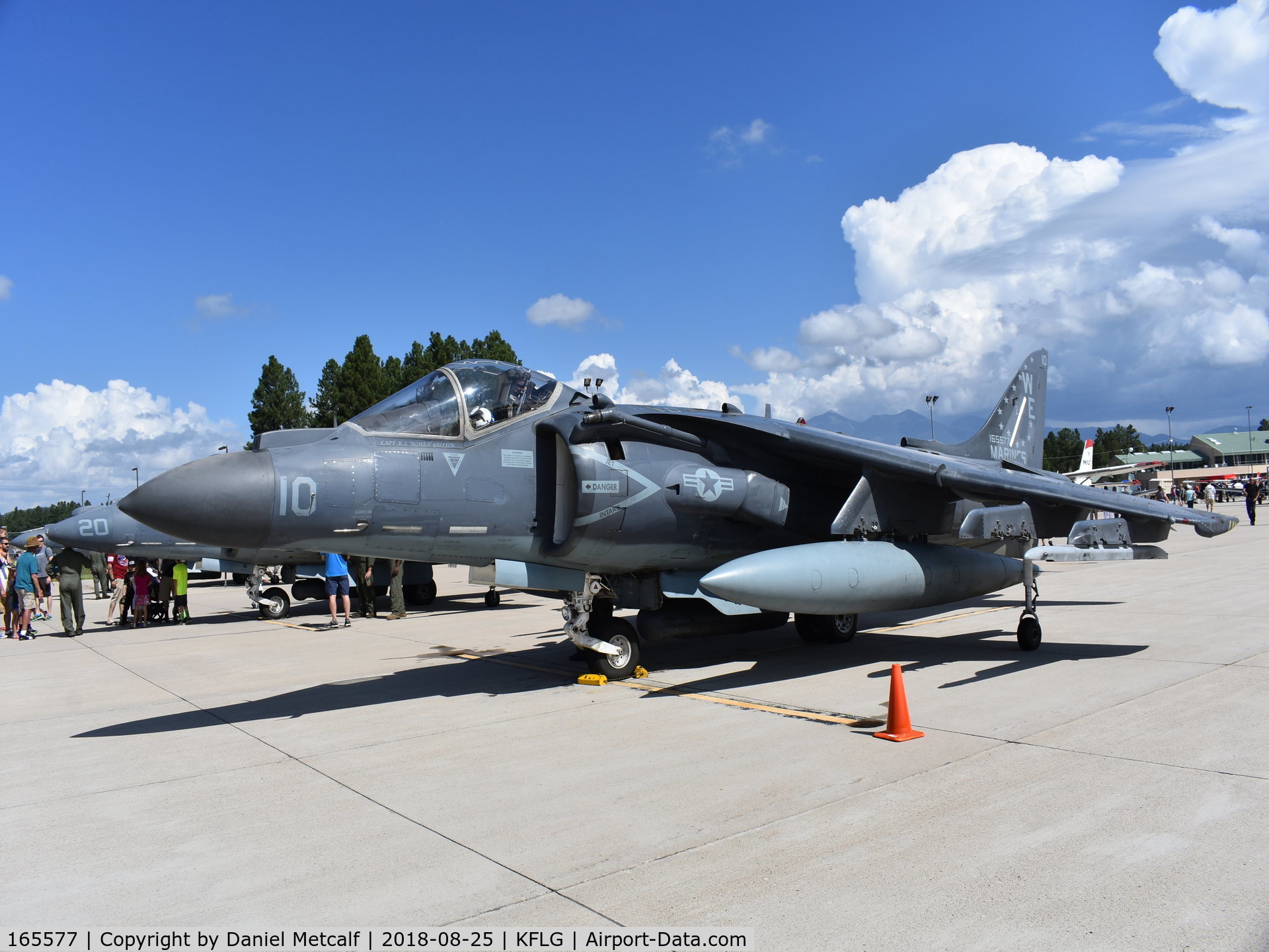 165577, McDonnell Douglas AV-8B+(R) Harrier II C/N 314, Seen at Flagstaff Pulliam Airport during Thunder over Flagstaff Airport Open House & Car Display