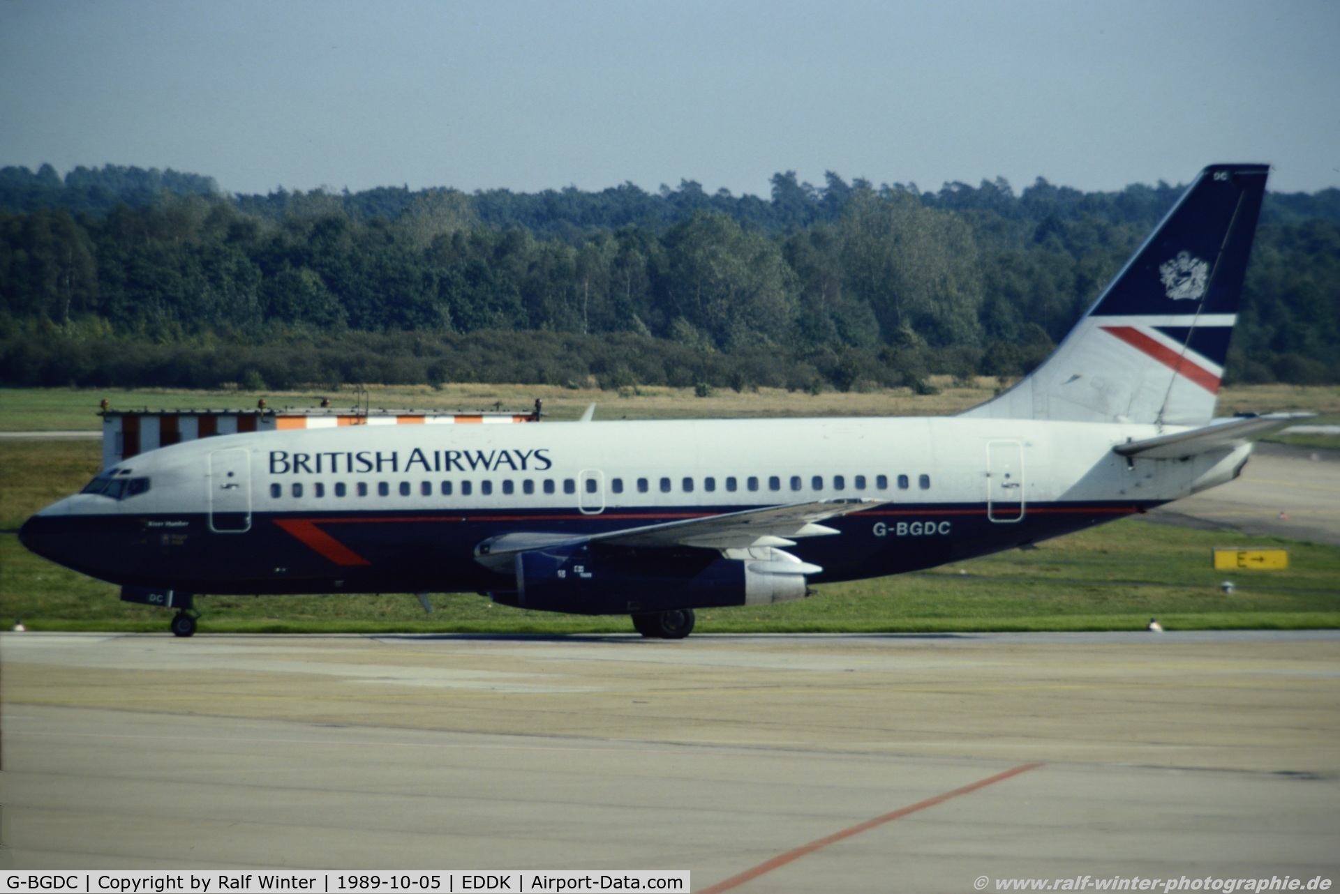 G-BGDC, 1979 Boeing 737-236 C/N 21792, Boeing 737-236 - BA BAW British Airways 'River Humber' - 21792 - G-BGDC - 05.10.1989 - CGN