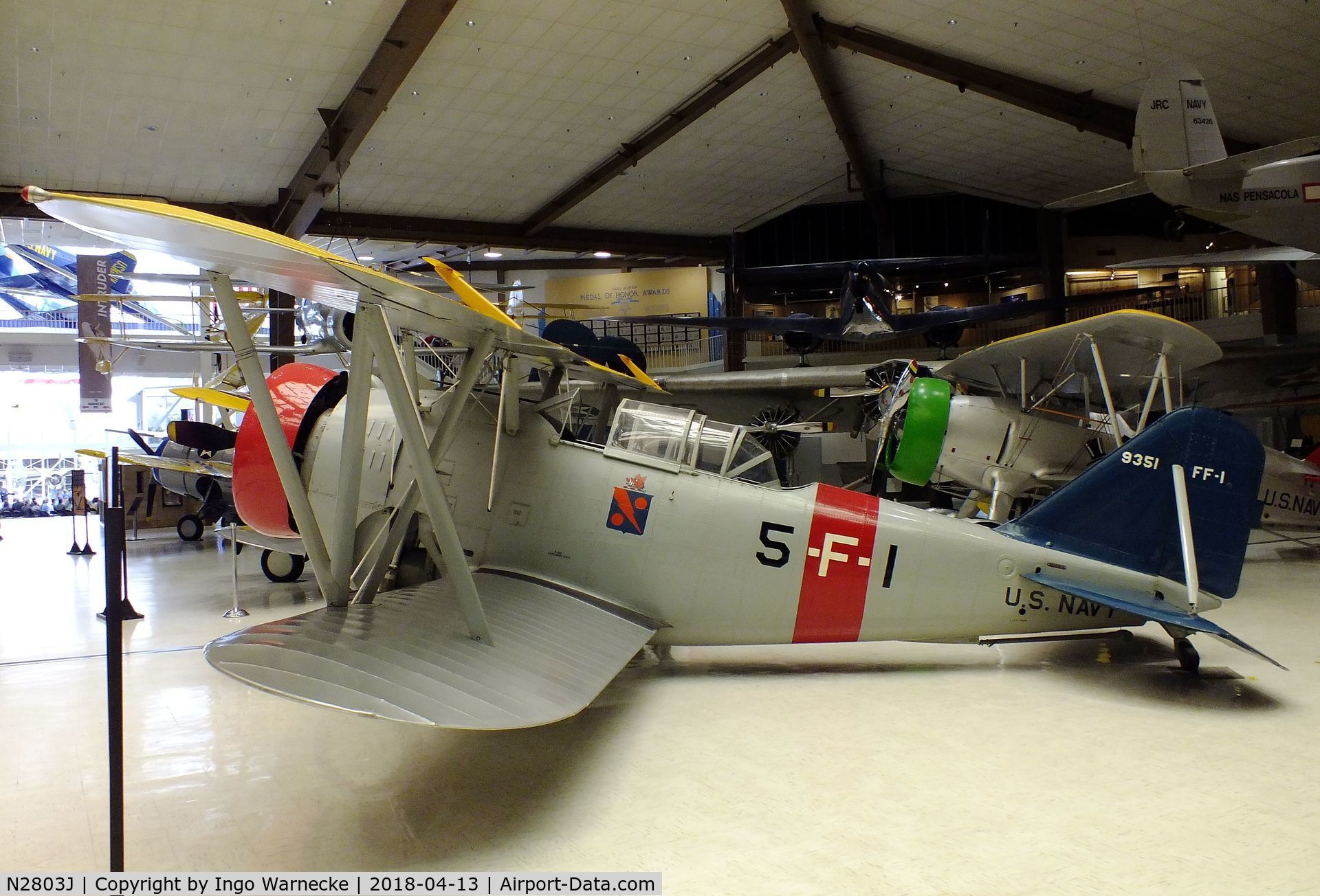 N2803J, Grumman G.23 C/N 101, Grumman G.23, presented as FF-1 A9351 at the NMNA, Pensacola FL