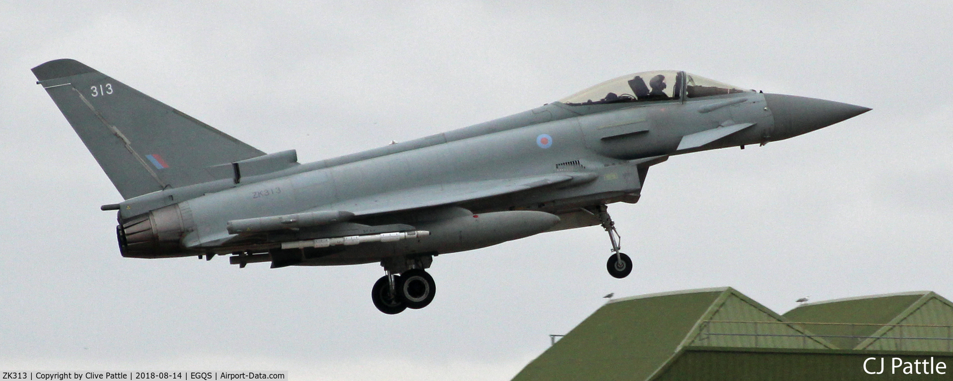 ZK313, 2011 Eurofighter EF-2000 Typhoon FGR4 C/N BS070, Finals at Lossiemouth