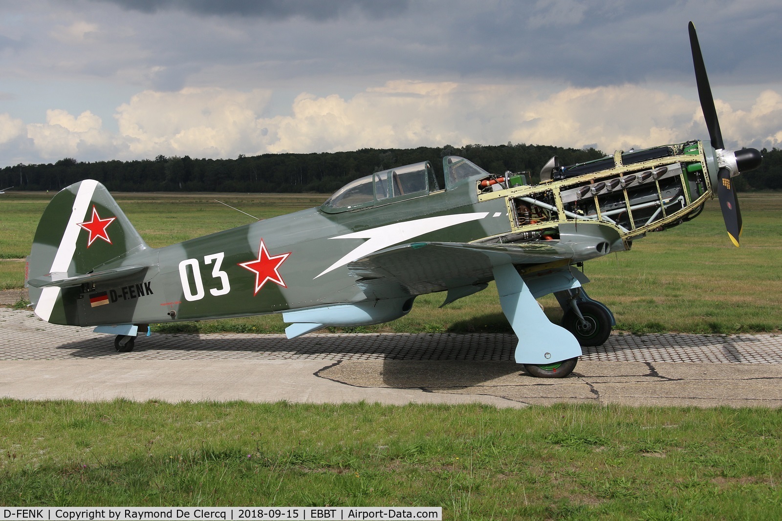 D-FENK, 1996 Yakovlev Yak-9UM C/N 0470403, At Brasschaat,  FAST Aero restoration.