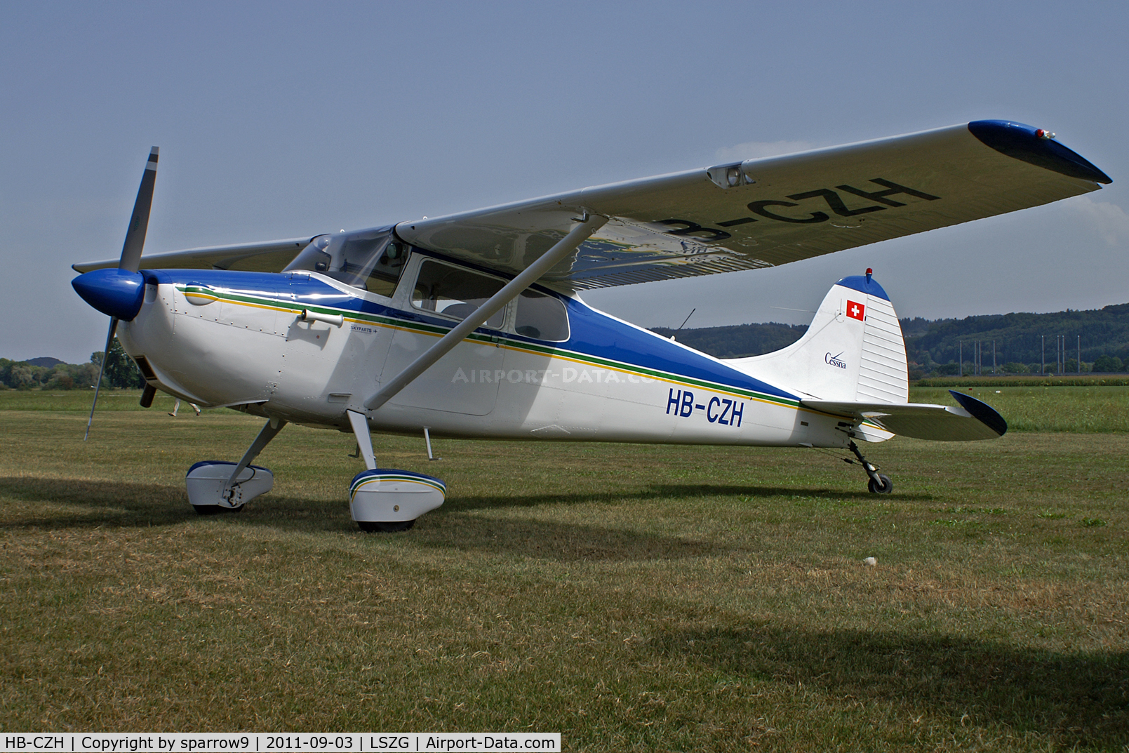 HB-CZH, 1956 Cessna 170B C/N 27107, At Grenchen