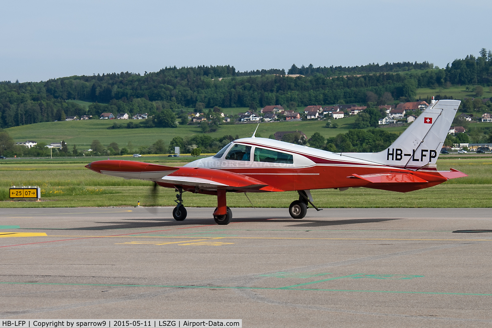 HB-LFP, 1969 Cessna 310P C/N 310P0207, At Grenchen