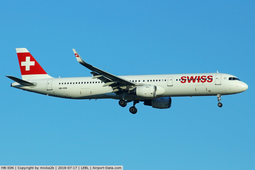 HB-ION, 2013 Airbus A321-212 C/N 5567, Landing