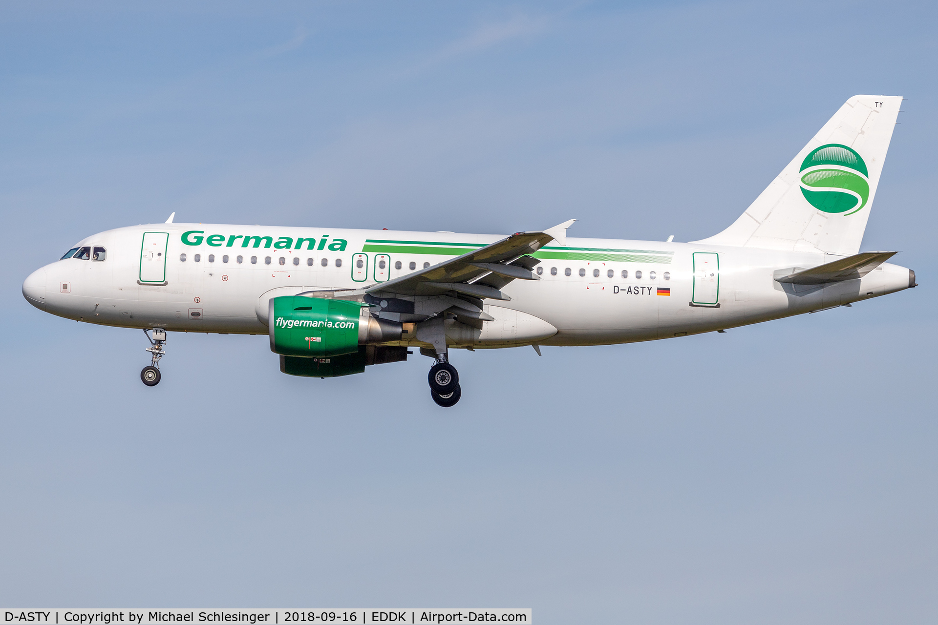 D-ASTY, 2008 Airbus A319-112 C/N 3407, D-ASTY - Airbus A319-112 - Germania