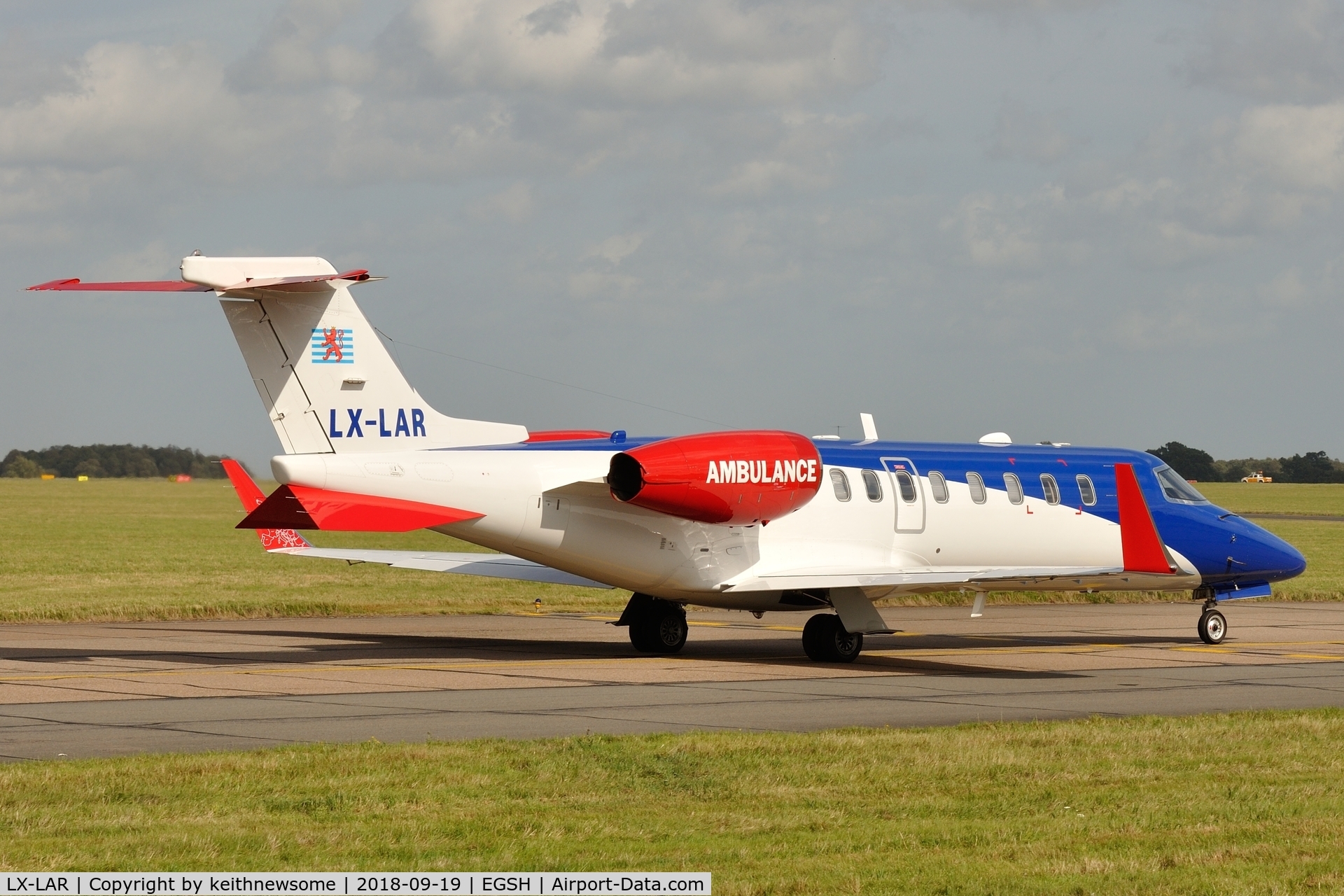 LX-LAR, 2000 Learjet 45 C/N 45-097, Return visitor.