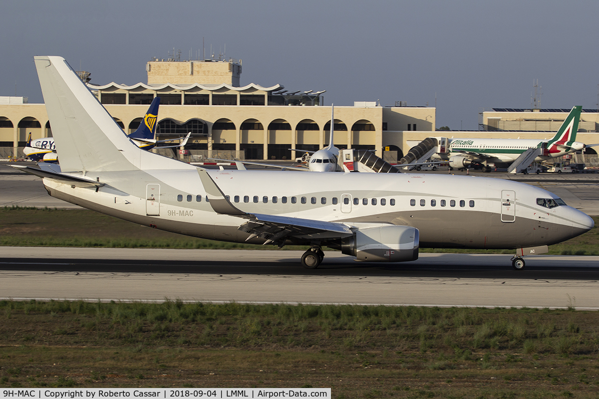 9H-MAC, 1990 Boeing 737-548 C/N 24968, Runway 13