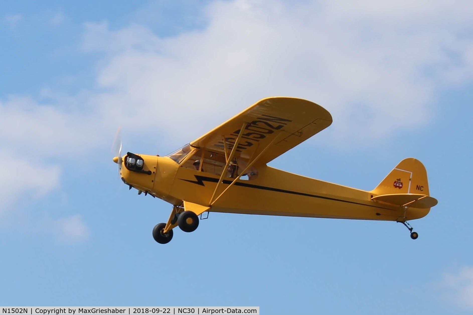 N1502N, 1947 Piper J3C-65 Cub Cub C/N 23032, Miller Air Park Fly In 2018
