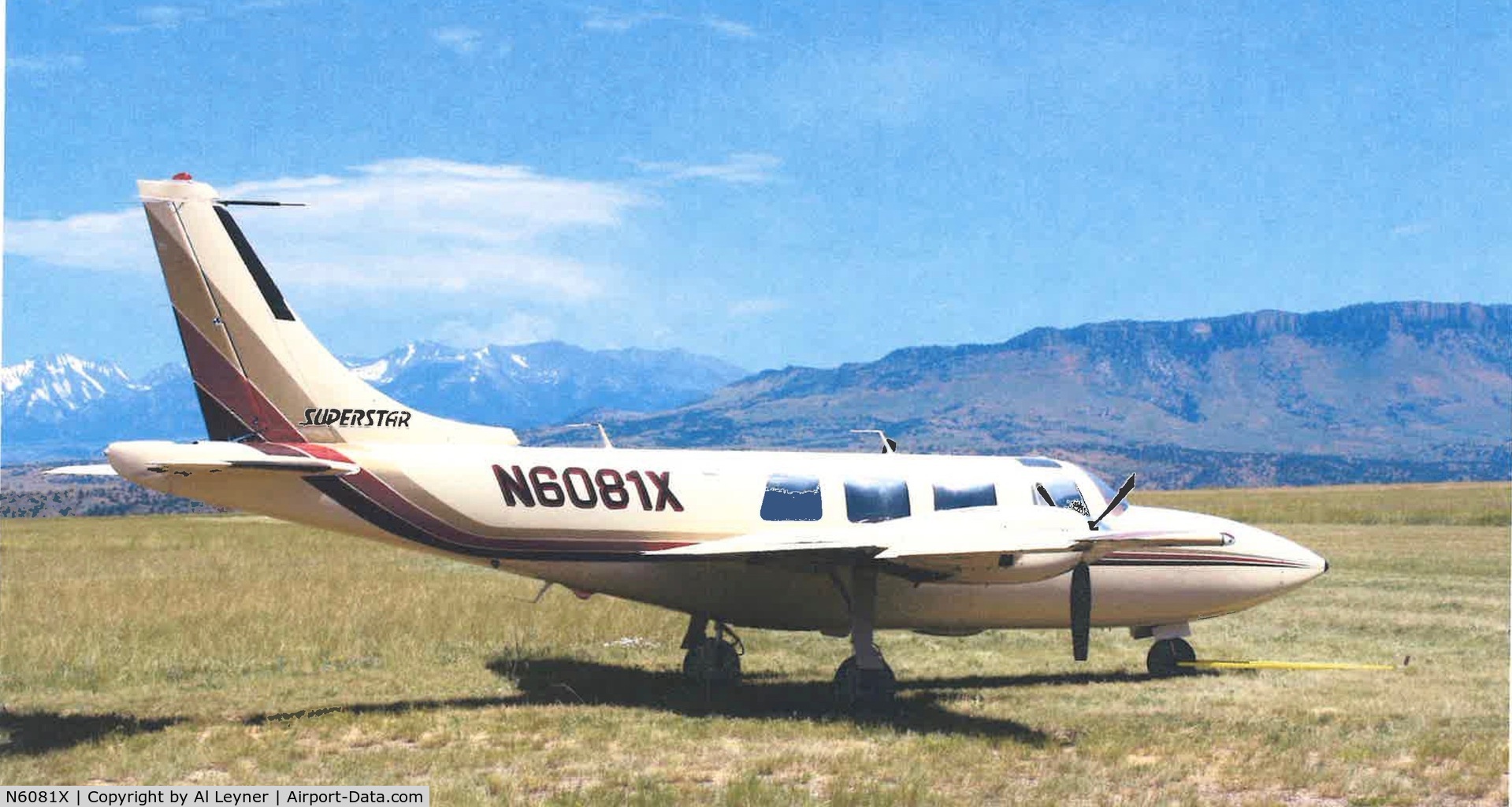 N6081X, 1980 Piper PA-60-601P Aerostar C/N 61P07558063374, At home airport, Livingston, MT