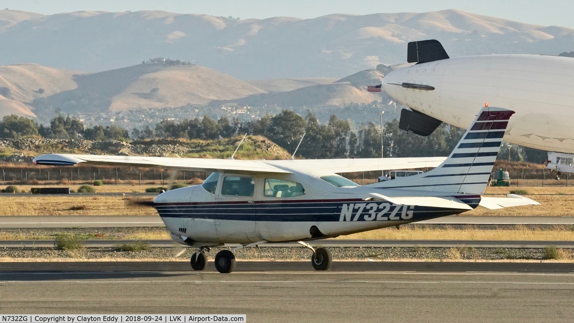 N732ZG, 1977 Cessna T210M Turbo Centurion C/N 21061900, Livermore Airport California 2018.