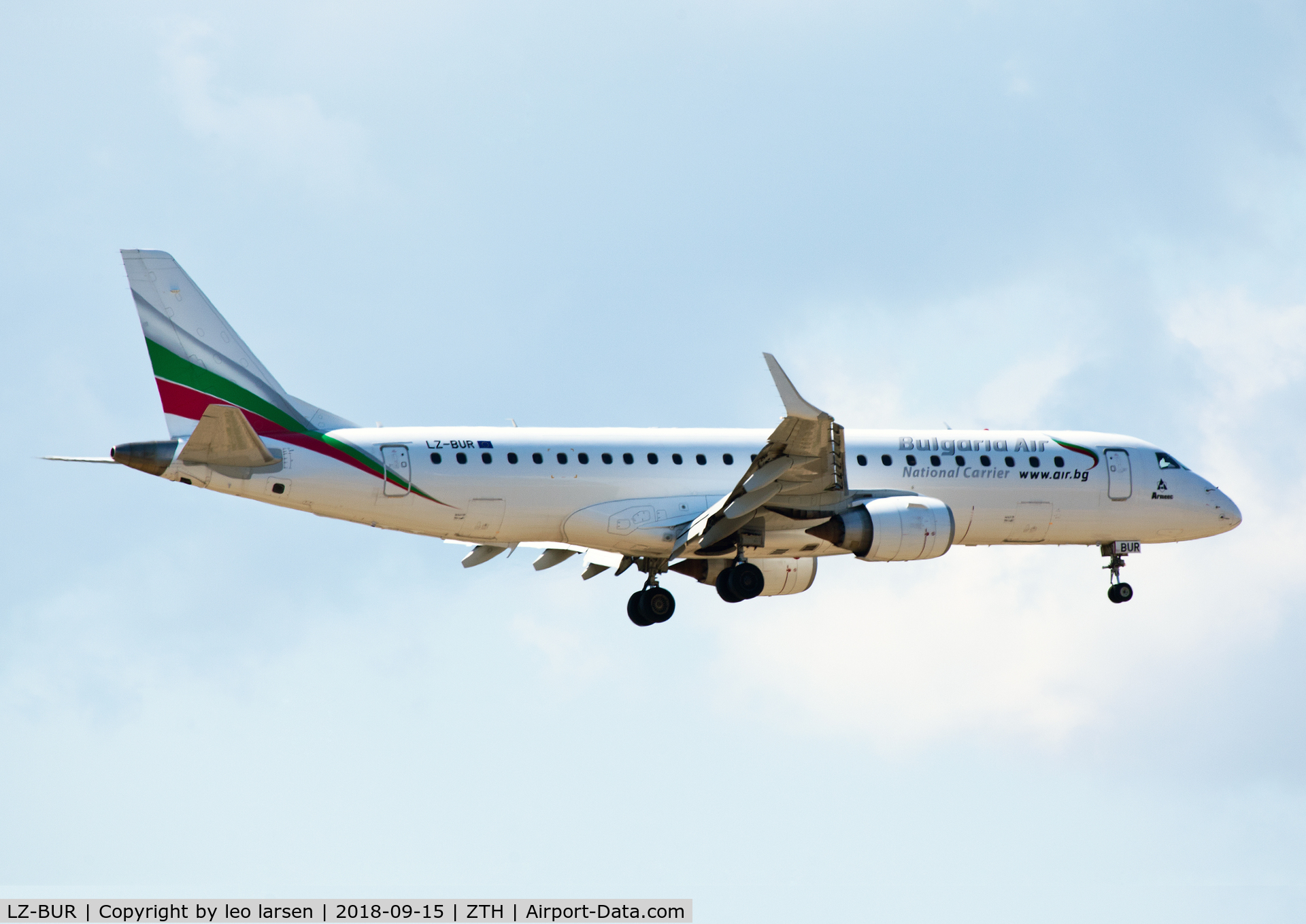 LZ-BUR, 2012 Embraer 190AR (ERJ-190-100IGW) C/N 19000551, Zakynthos 15.9.2018