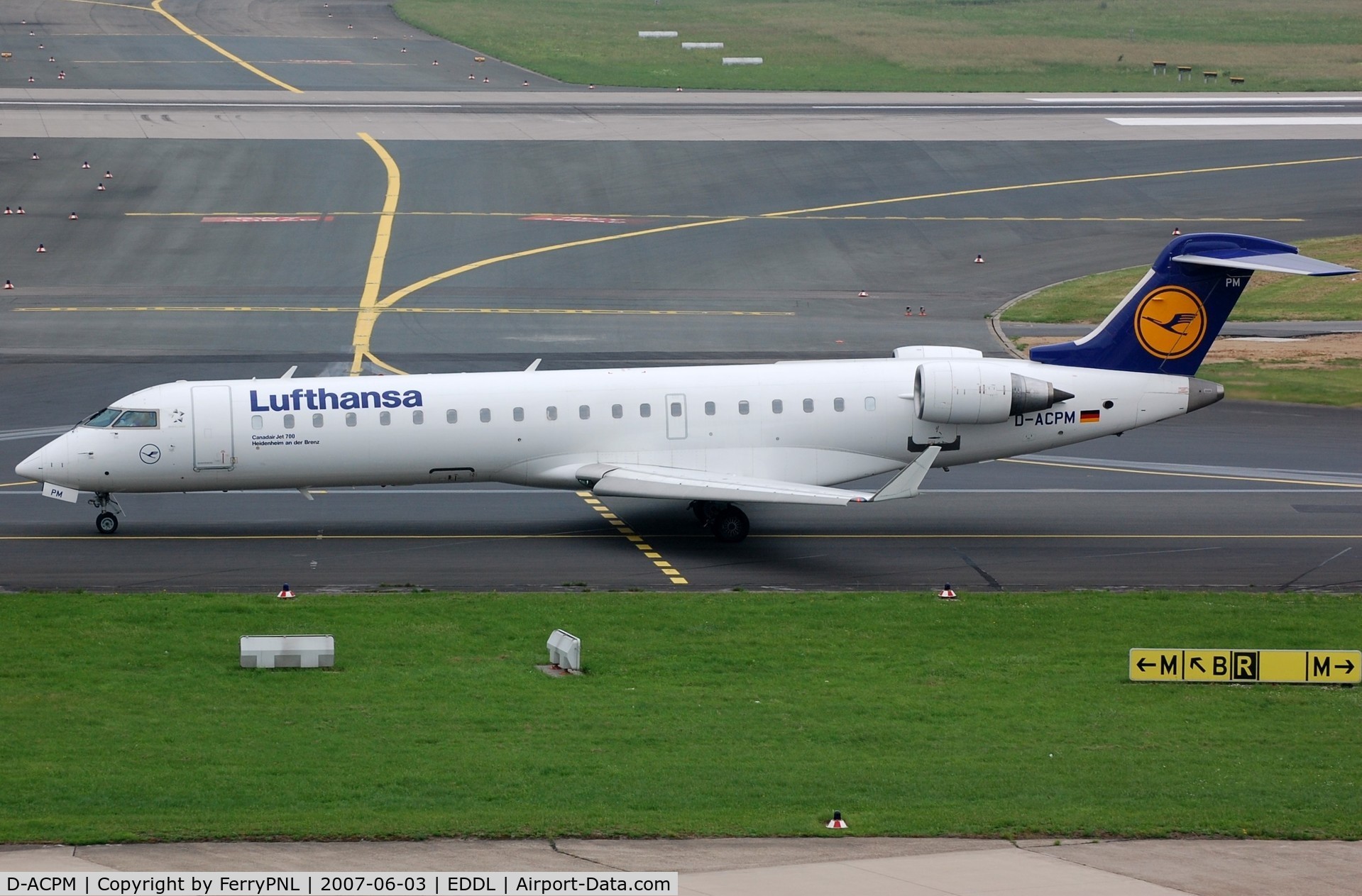 D-ACPM, 2003 Bombardier CRJ-701ER (CL-600-2C10) Regional Jet C/N 10080, Lufthansa CL700