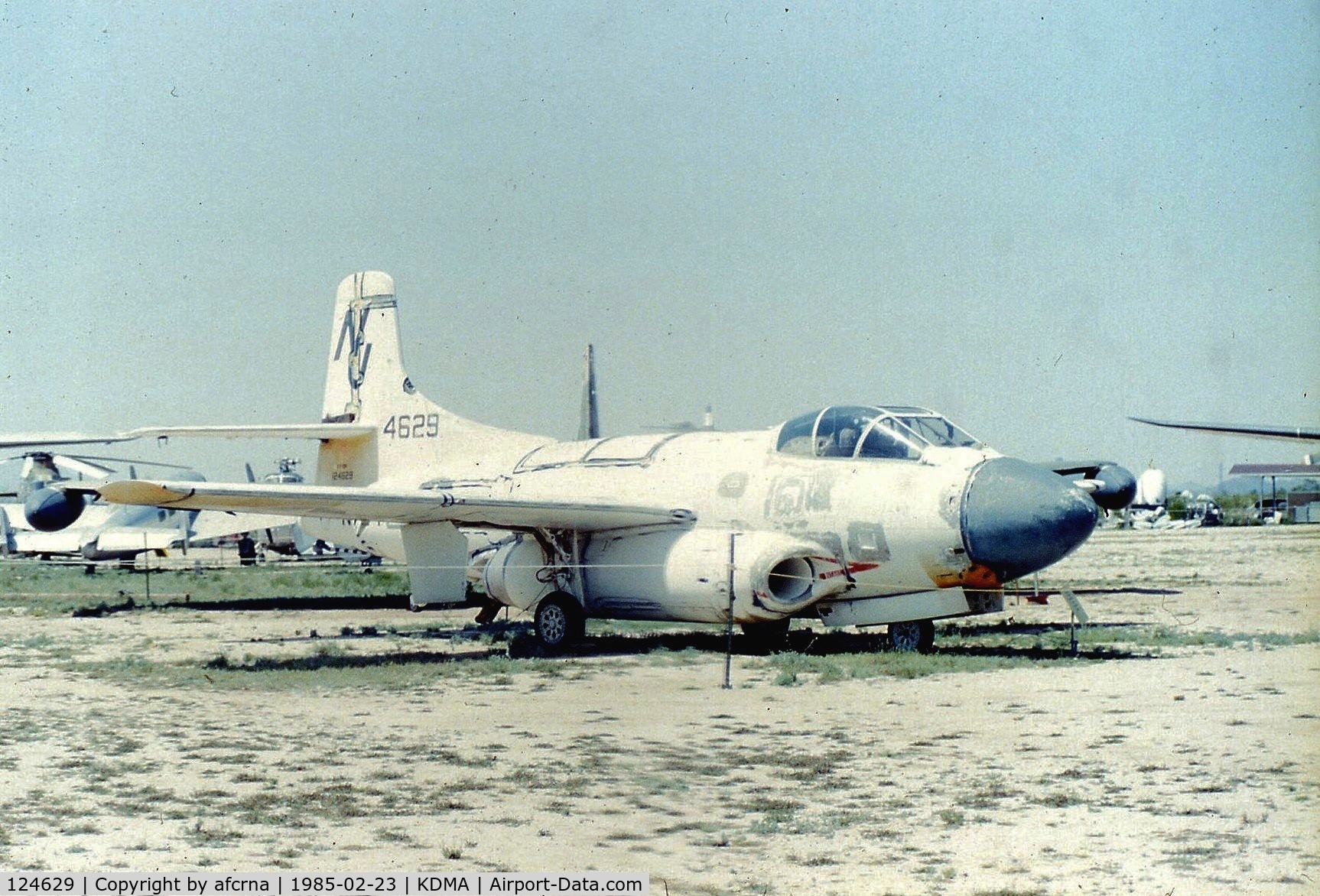 124629, Douglas TF-10B Skynight C/N 7499, Early days at Pima Air Museum
