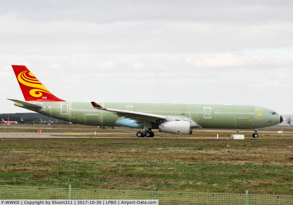 F-WWKD, 2017 Airbus A330-343 C/N 1831, C/n 1831 - For Hainan Airlines