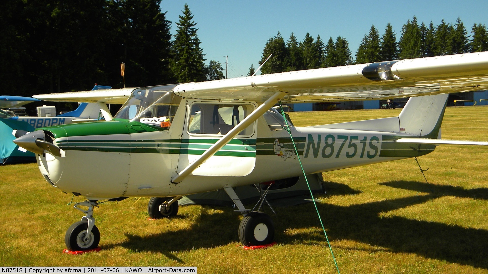 N8751S, 1966 Cessna 150F C/N 15062051, ARLINGTON EAA FLY-IN