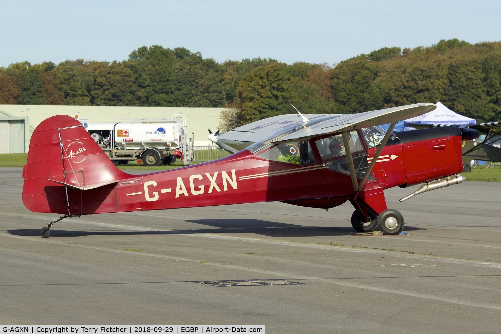 G-AGXN, 1946 Auster J-1N Alpha C/N 1963, During 2018 Cotswold Revival at Kemble