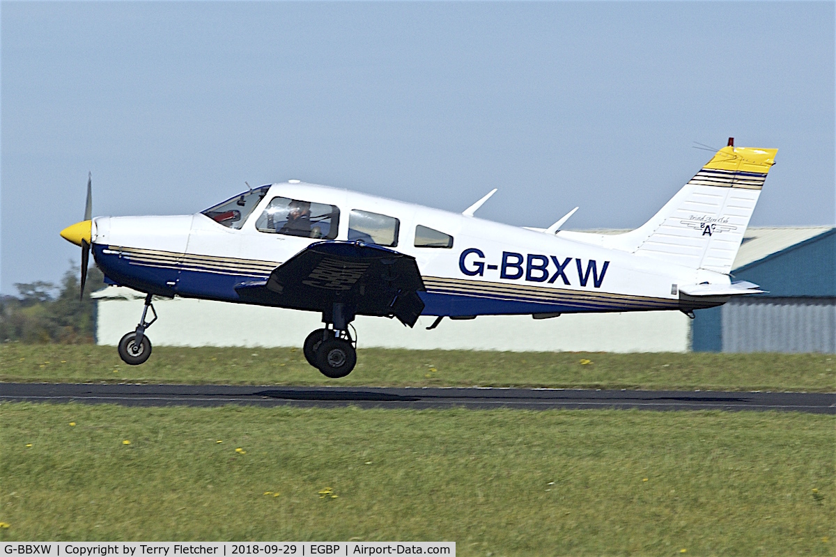 G-BBXW, 1973 Piper PA-28-151 Cherokee Warrior C/N 28-7415050, During 2018 Cotswold Revival at Kemble