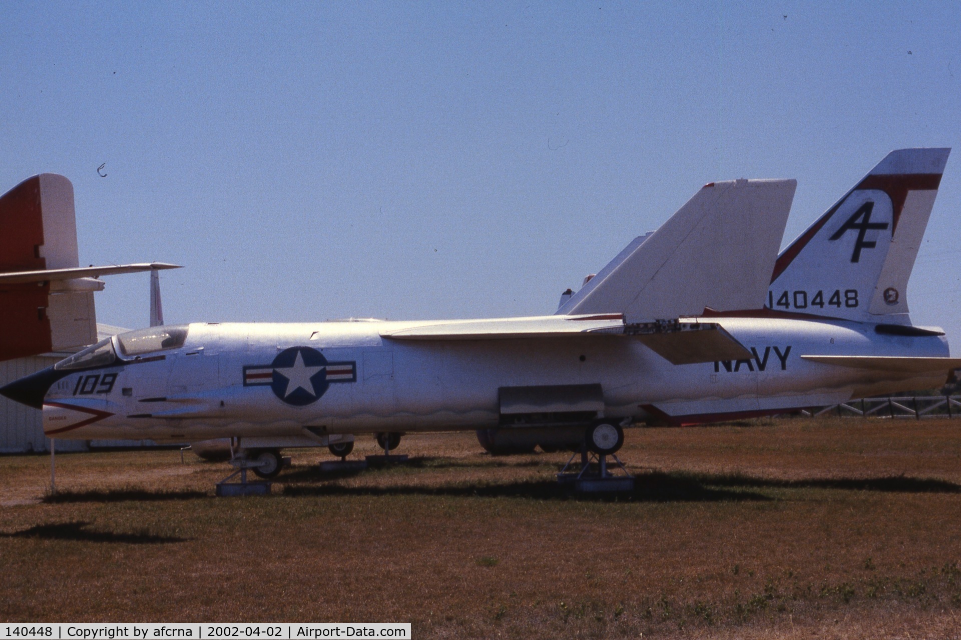 140448, Vought XF8U-1 C/N 0000, PATE MUSEUM, CRESSON, TX, PRIOR TO MUSEUM CLOSURE AND MOVEMENT OF A/C TO NEW HAMPSHIRE