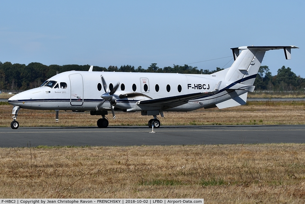 F-HBCJ, 1998 Beech 1900D C/N UE-338, CE43 departure to Brest