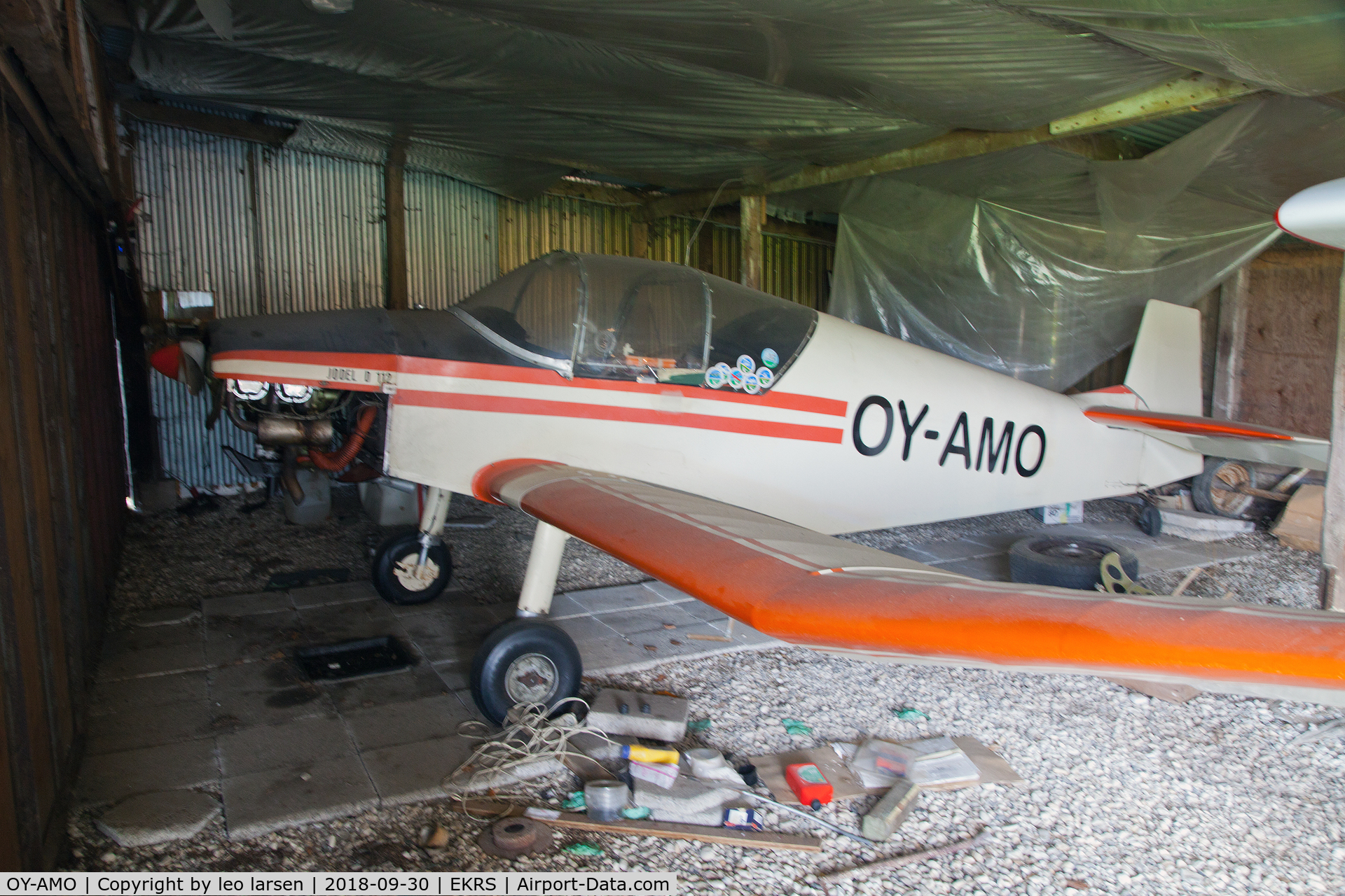 OY-AMO, 1968 Jodel D-112 C/N 956, Ringsted 30.9.2018