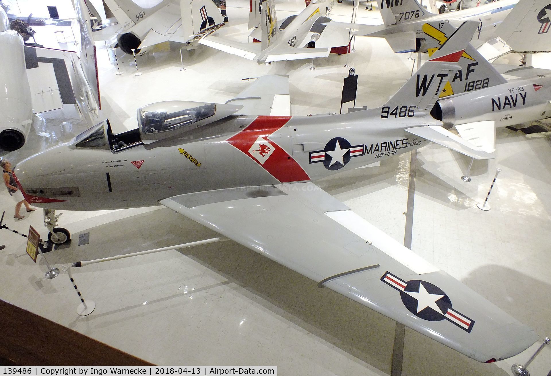 139486, 1957 North American FJ-4 Fury C/N 209-106, North American FJ-4 Fury at the NMNA, Pensacola FL