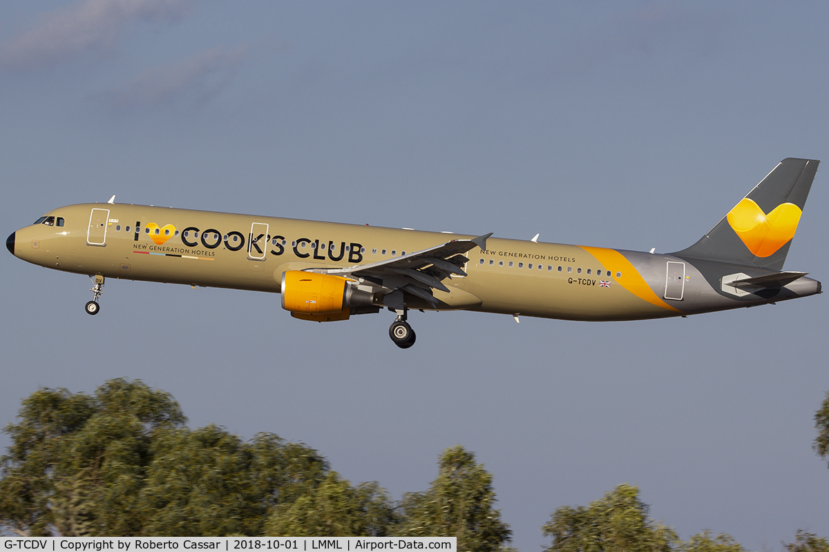 G-TCDV, 2003 Airbus A321-211 C/N 1972, Runway 31