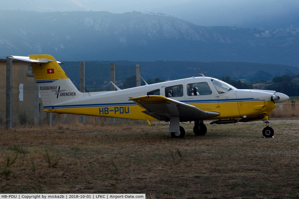 HB-PDU, 1979 Piper PA-28RT-201 Arrow IV C/N 28R-7918201, Parked